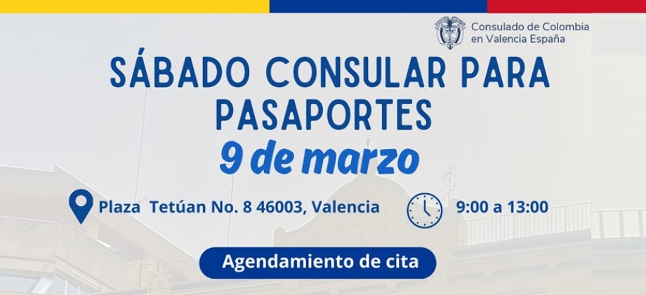 Participa de la jornada de Sábado Consular para Pasaportes este 9 de marzo