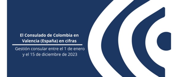 Consulado de Colombia en Valencia publica el informe de su gestión consular entre el 1 de enero y el 15 de diciembre de 2023