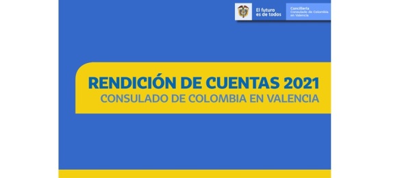 Rendición de cuentas 2021 del Consulado de Colombia 