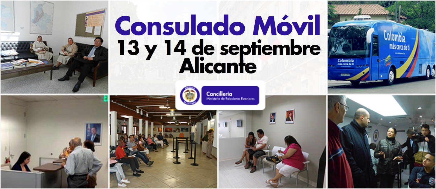 Consulado movil de colombia en alicante