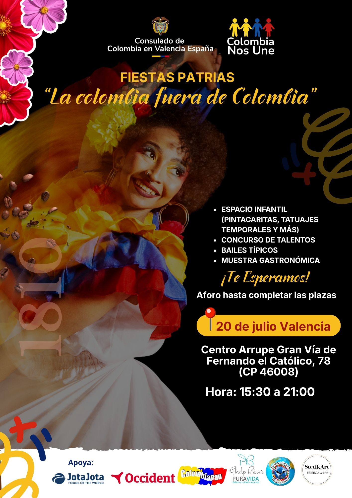 Celebremos juntos el Día de la Independencia de Colombia! 🇨🇴