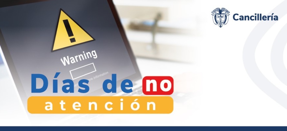 Consulado de Colombia en Valencia no tendrá atención al público los días 28 y 29 de marzo y 1 de abril de 2024