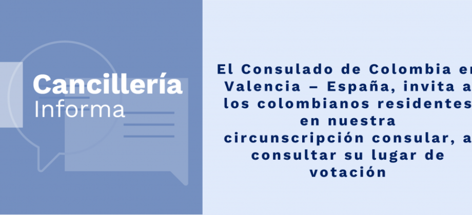 Consulte su lugar de votación 