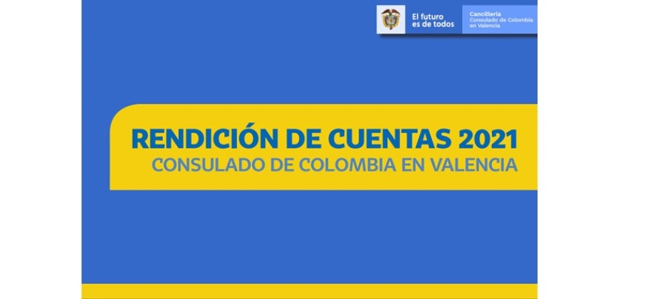Rendición de cuentas 2021 del Consulado de Colombia 