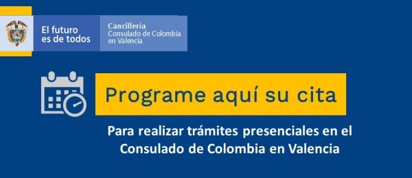 Programe aquí su cita en el Consulado de Colombia 